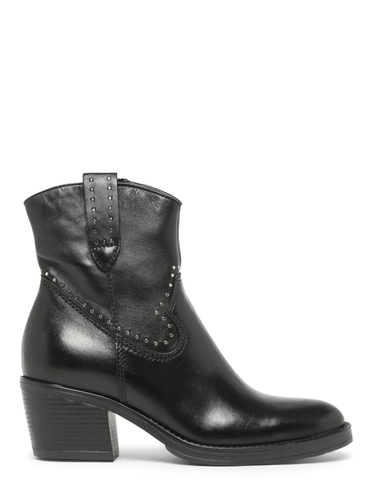 Boots à talon en cuir MJUS