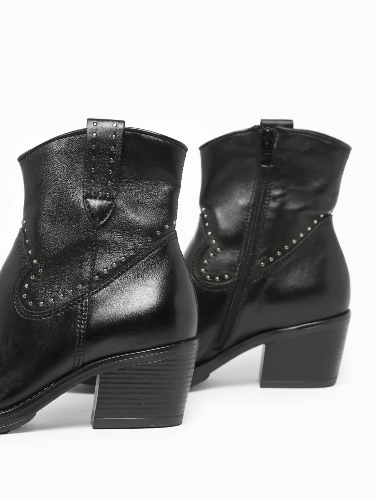 Boots à talon en cuir MJUS