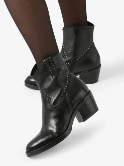 Boots à talon en cuir MJUS