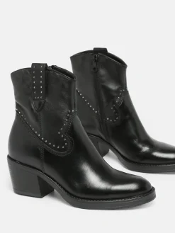 Boots à talon en cuir MJUS