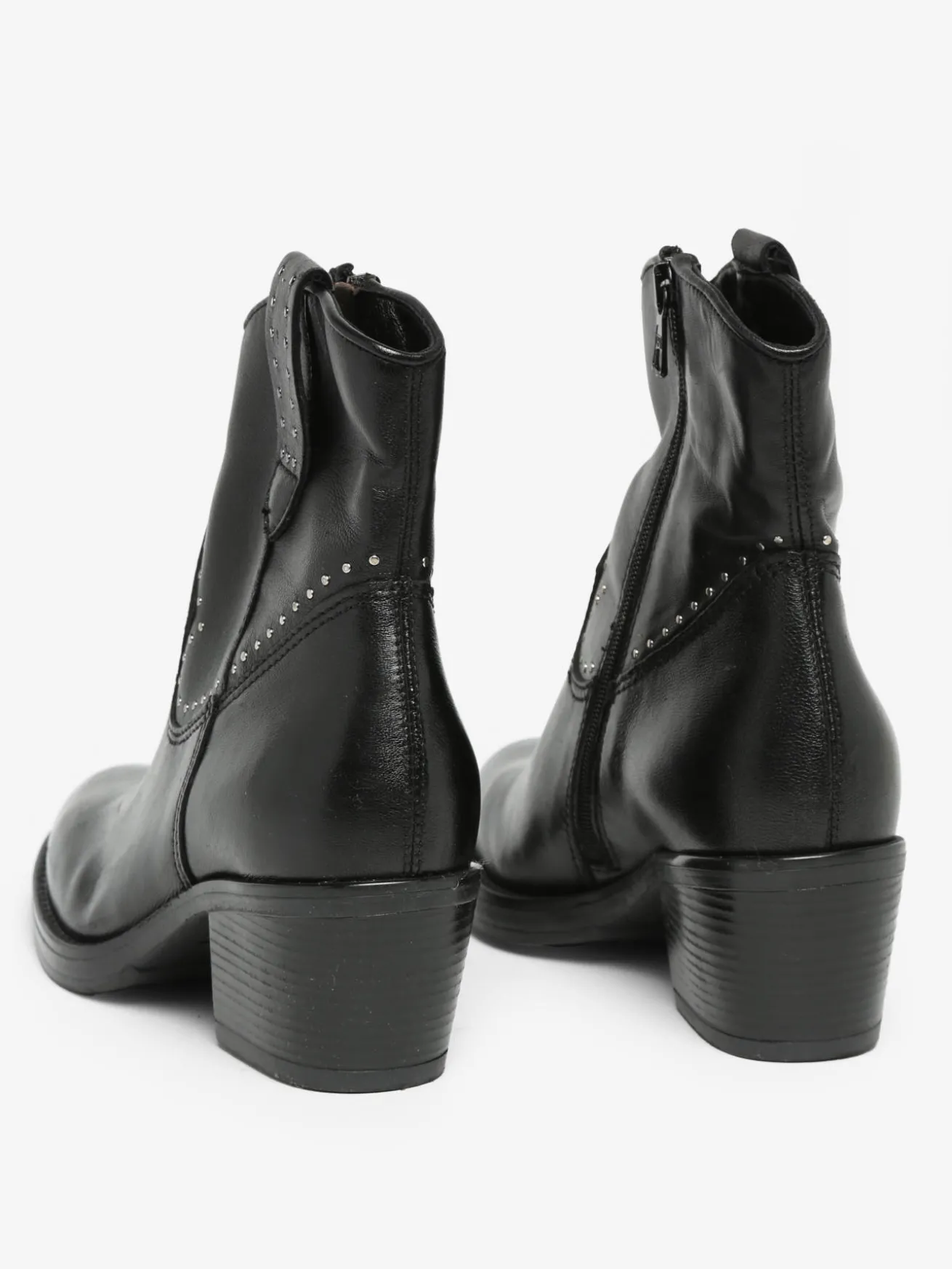 Boots à talon en cuir MJUS