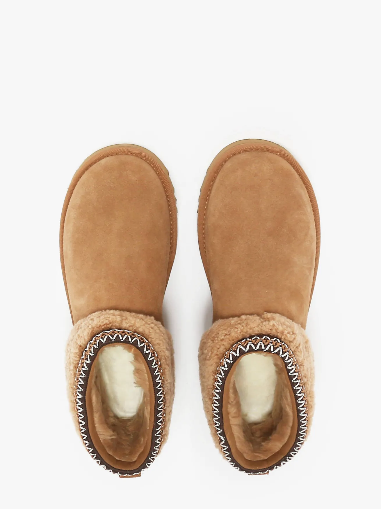 Boots Classic Ultra Mini Maxi Curly en cuir UGG