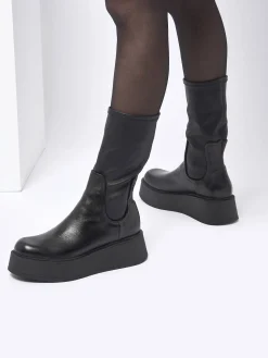 Boots en cuir en cuir MJUS