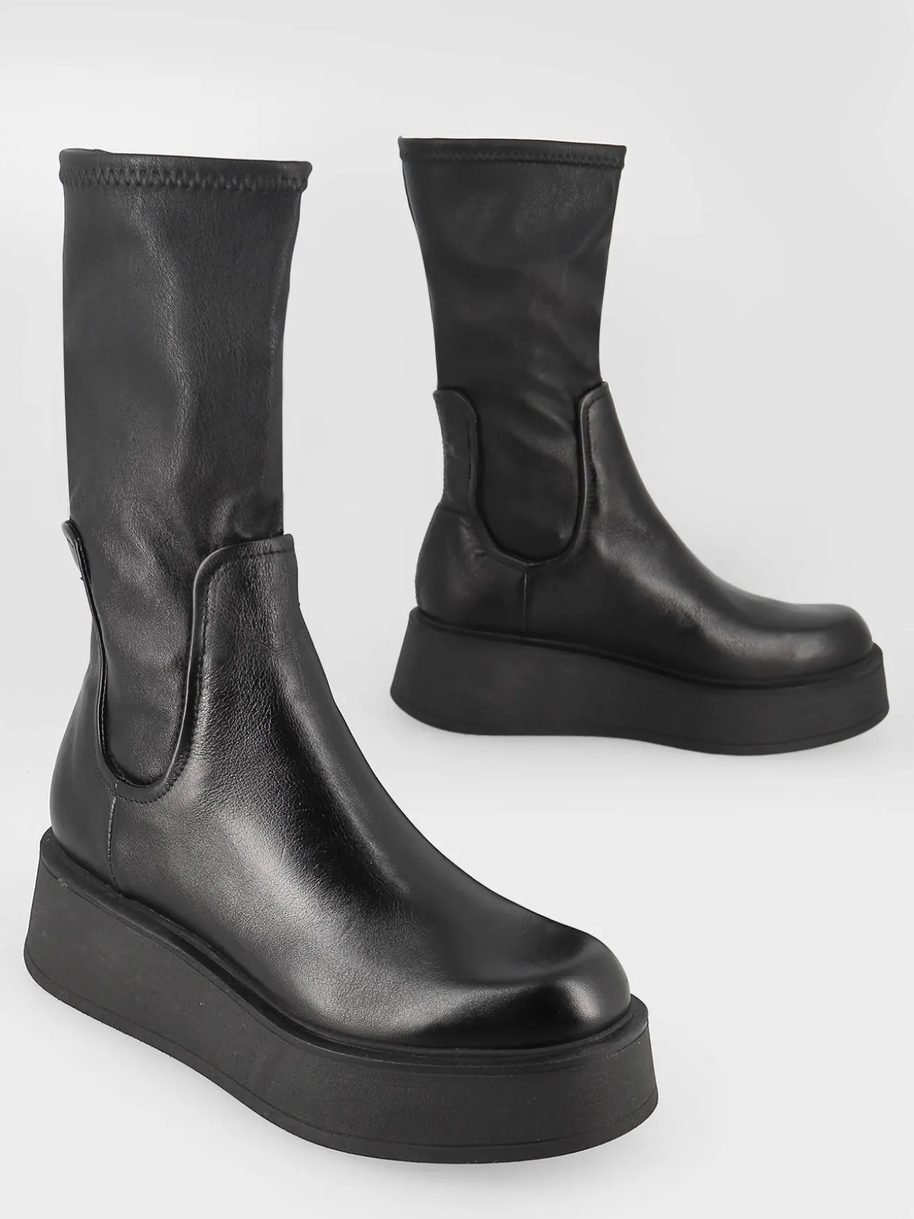 Boots en cuir en cuir MJUS