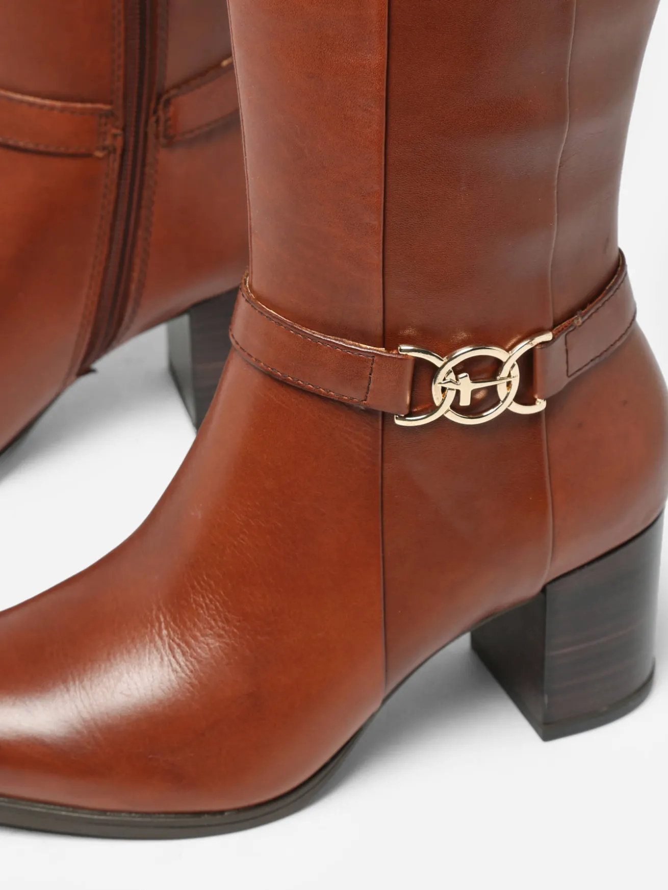 Bottes à talon en cuir TAMARIS
