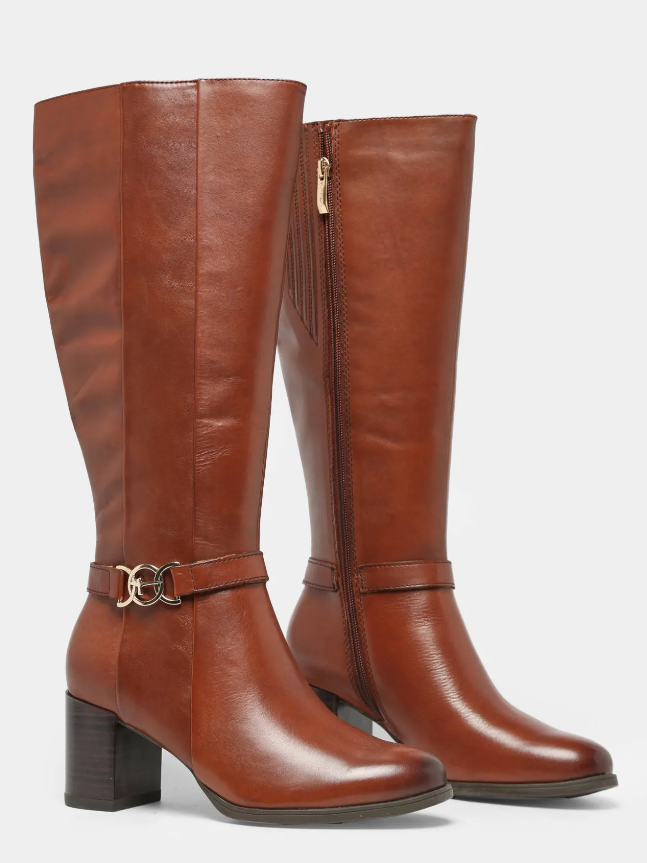 Bottes à talon en cuir TAMARIS