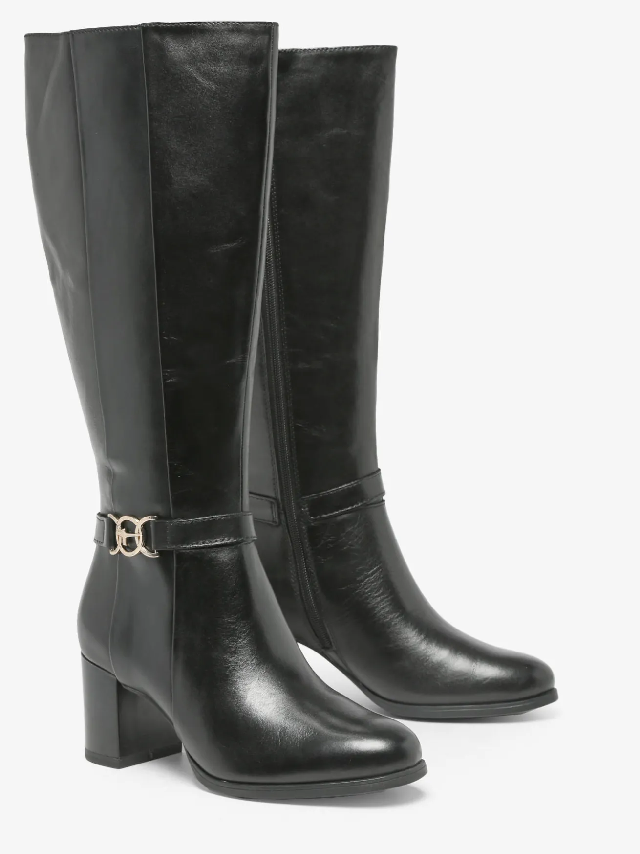 Bottes à talon en cuir TAMARIS