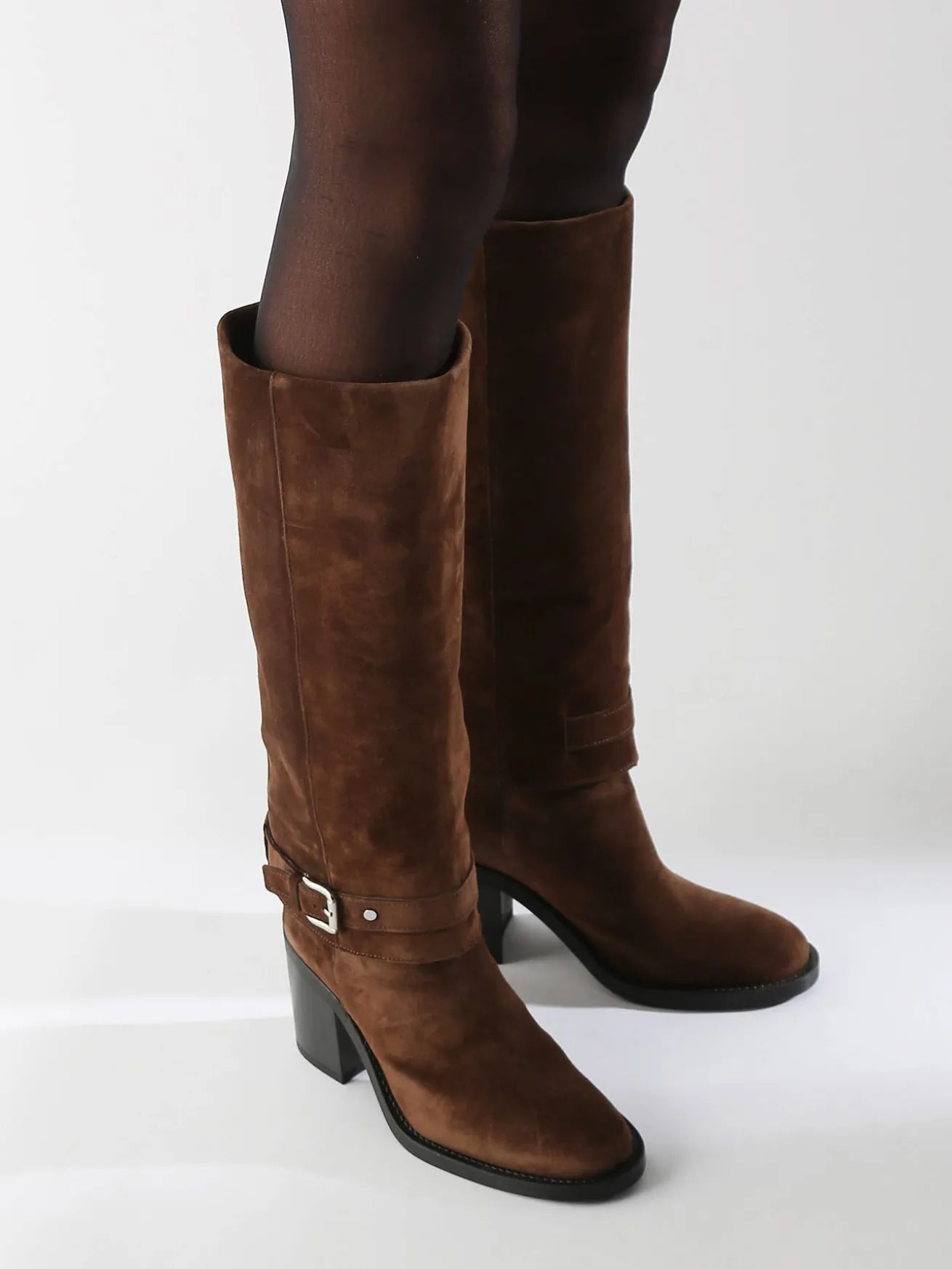 Bottes à talon Selena en cuir ALPE