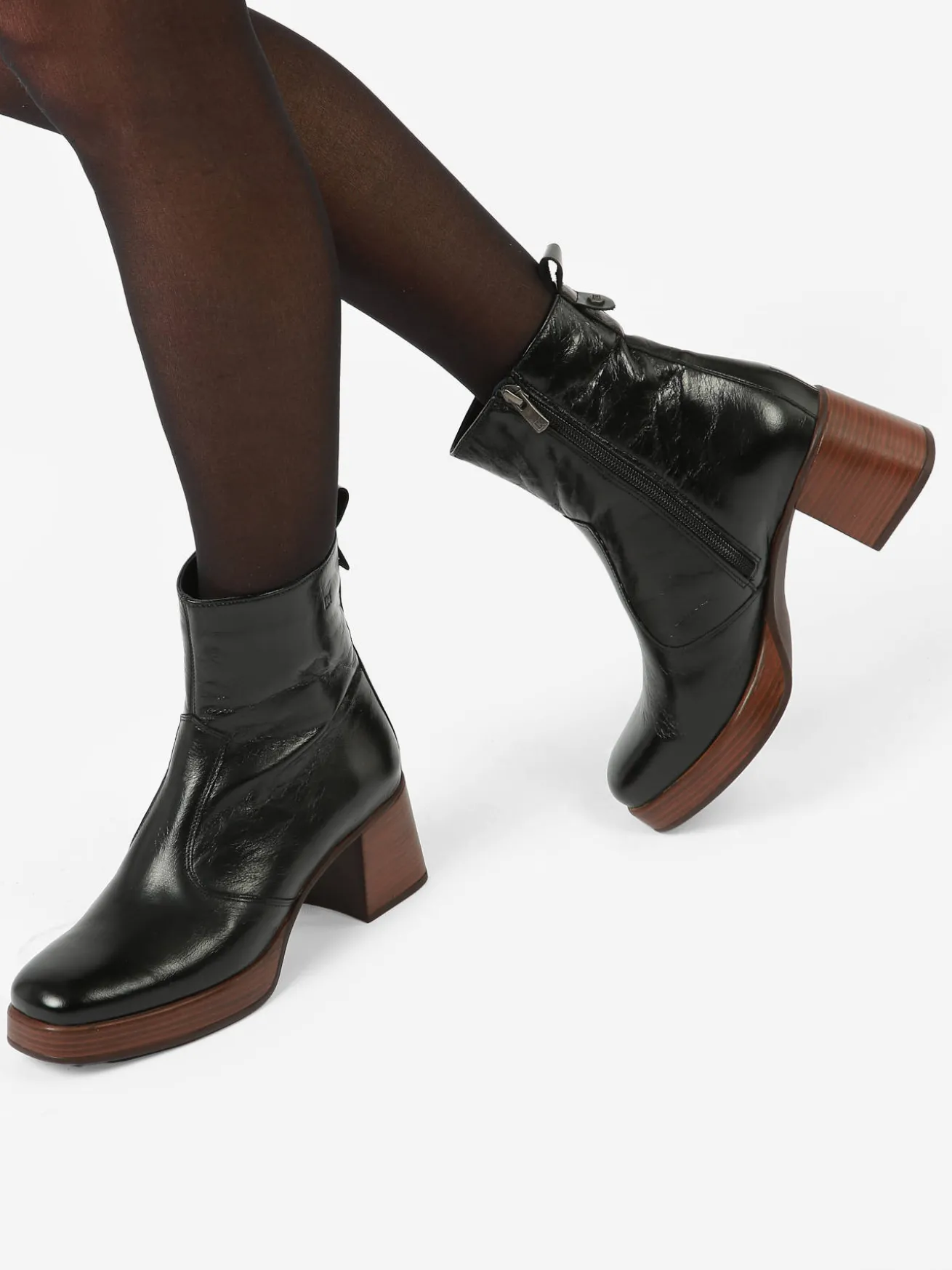 Bottines à talon Cristel en cuir DORKING