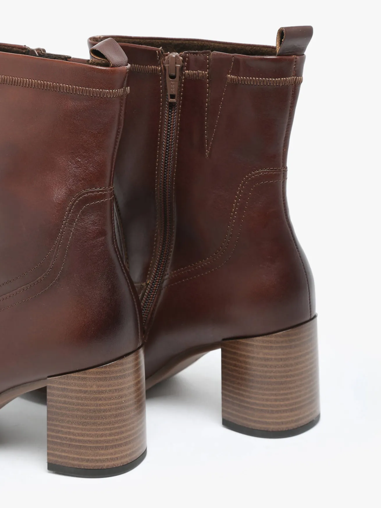 Bottines à talon en cuir GABOR
