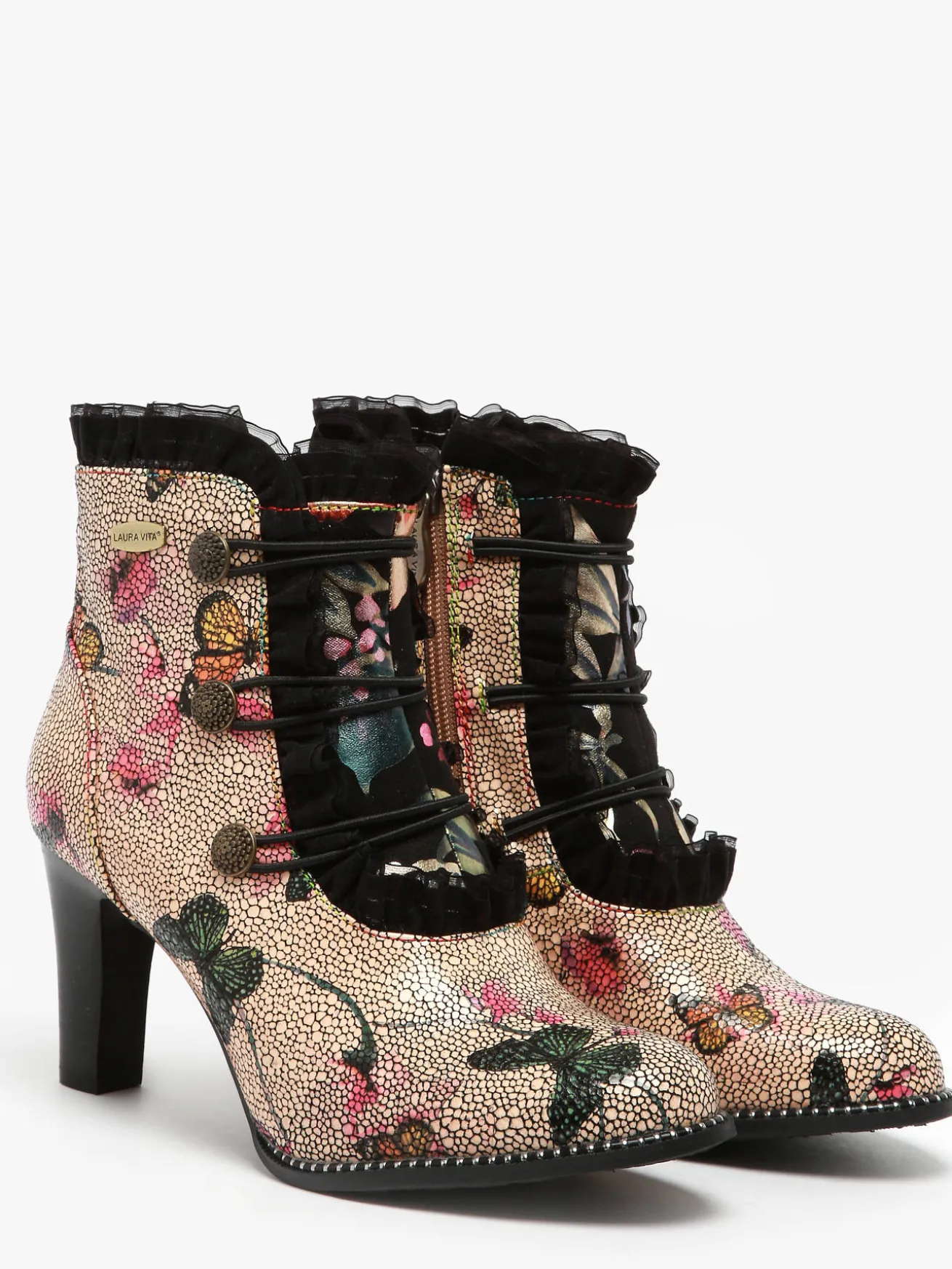 Bottines à talon en cuir LAURA VITA