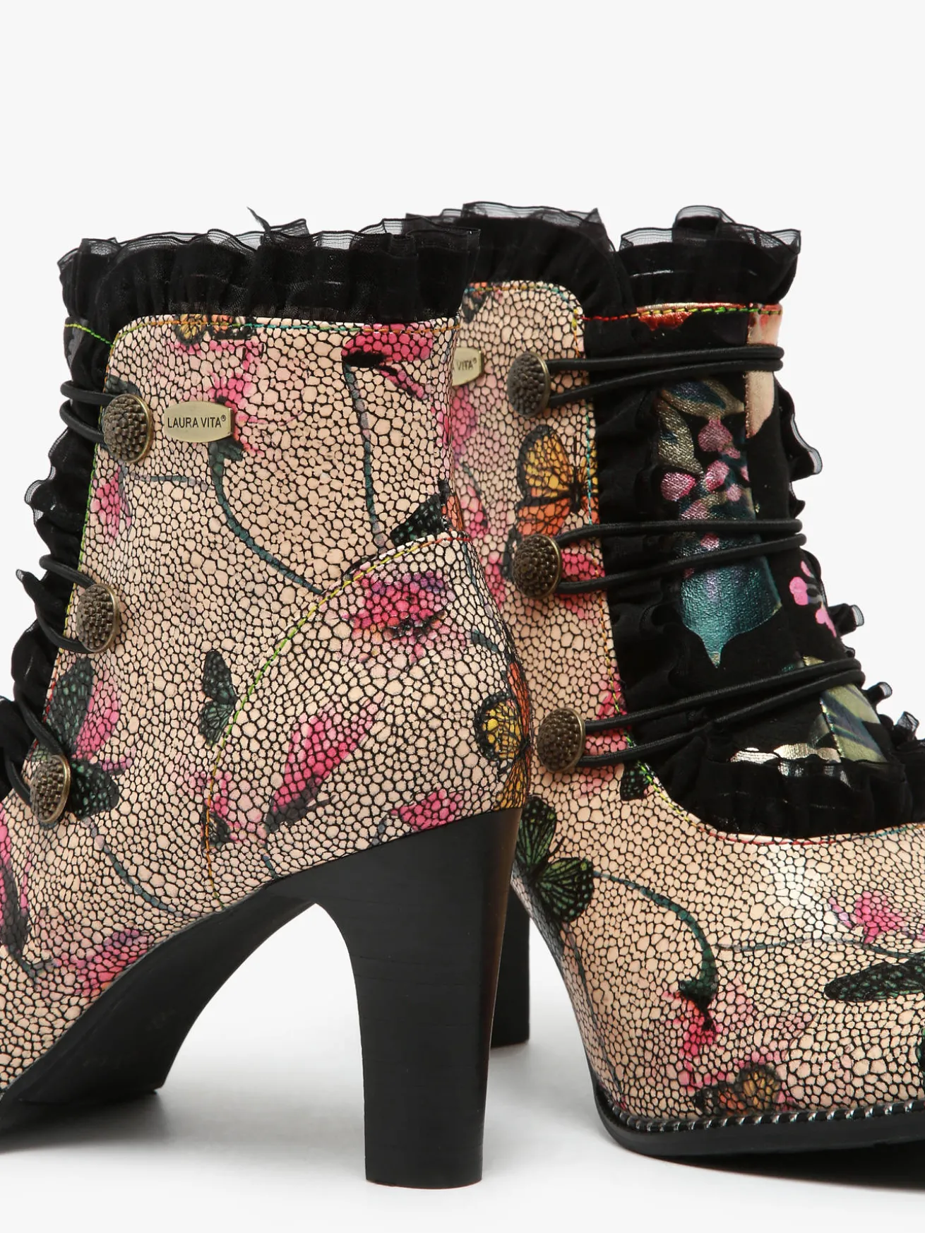 Bottines à talon en cuir LAURA VITA