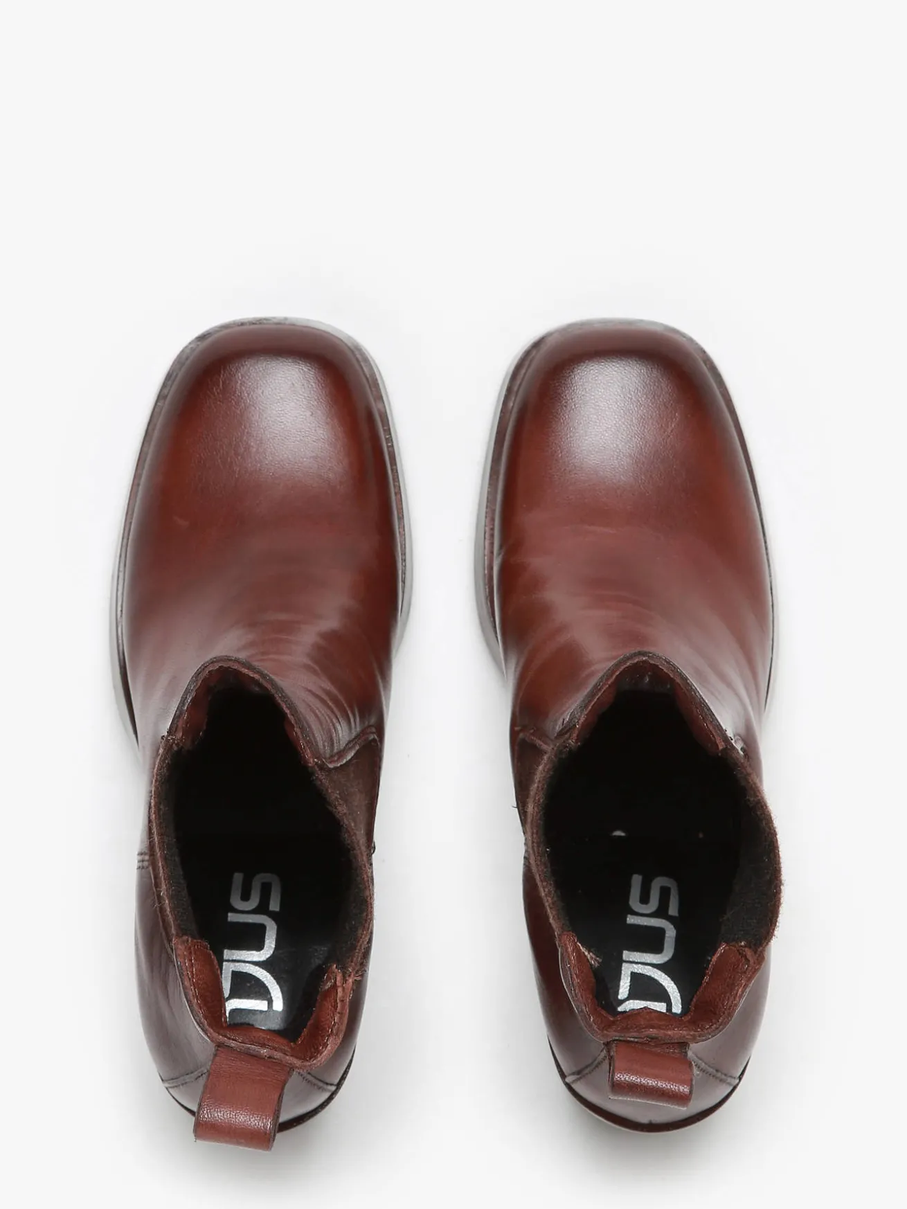 Bottines à talon en cuir MJUS
