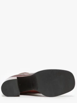 Bottines à talon en cuir MJUS