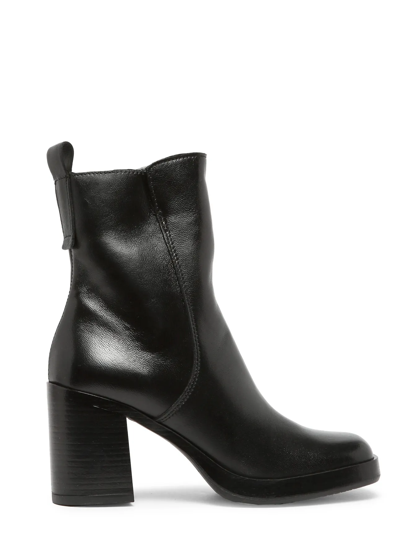 Bottines à talon en cuir MJUS