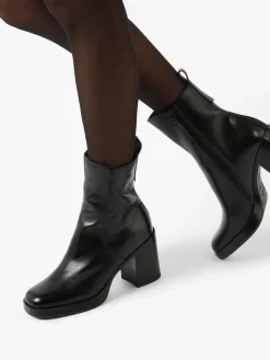 Bottines à talon en cuir MJUS