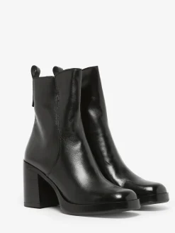 Bottines à talon en cuir MJUS