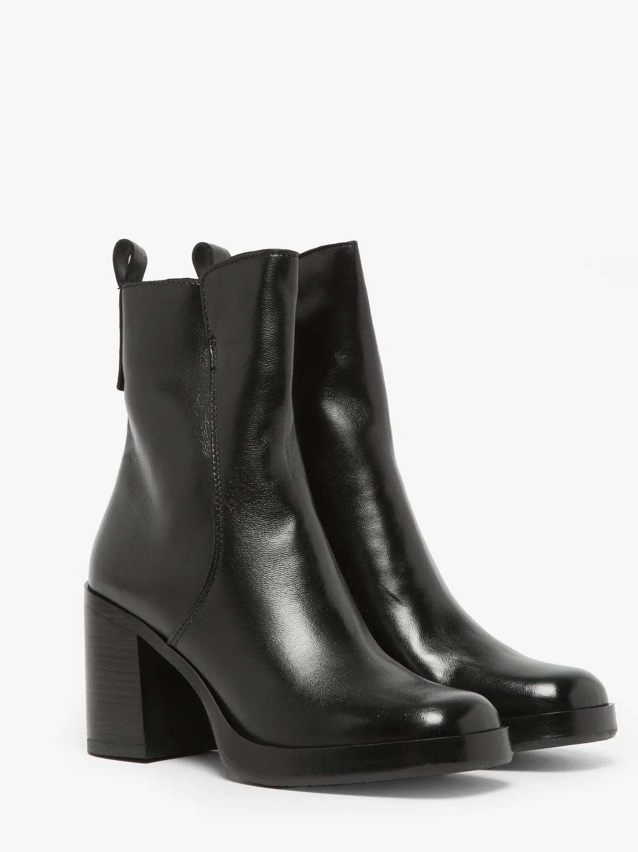 Bottines à talon en cuir MJUS