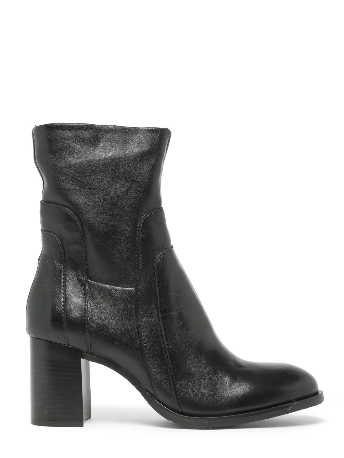 Bottines à talon en cuir MJUS