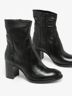 Bottines à talon en cuir MJUS