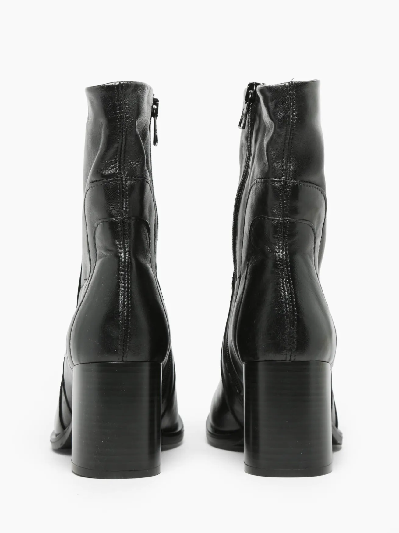 Bottines à talon en cuir MJUS