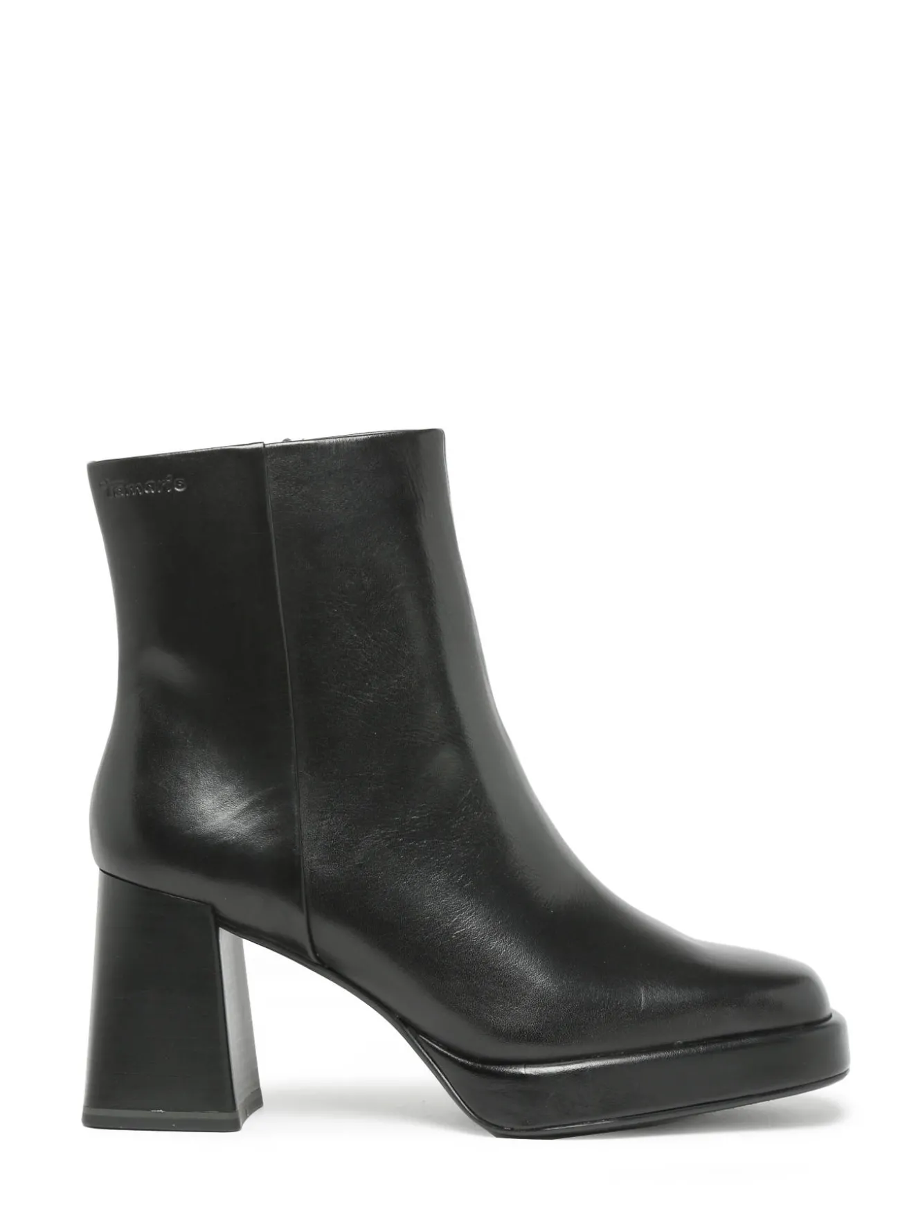 Bottines à talon en cuir TAMARIS
