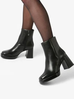 Bottines à talon en cuir TAMARIS