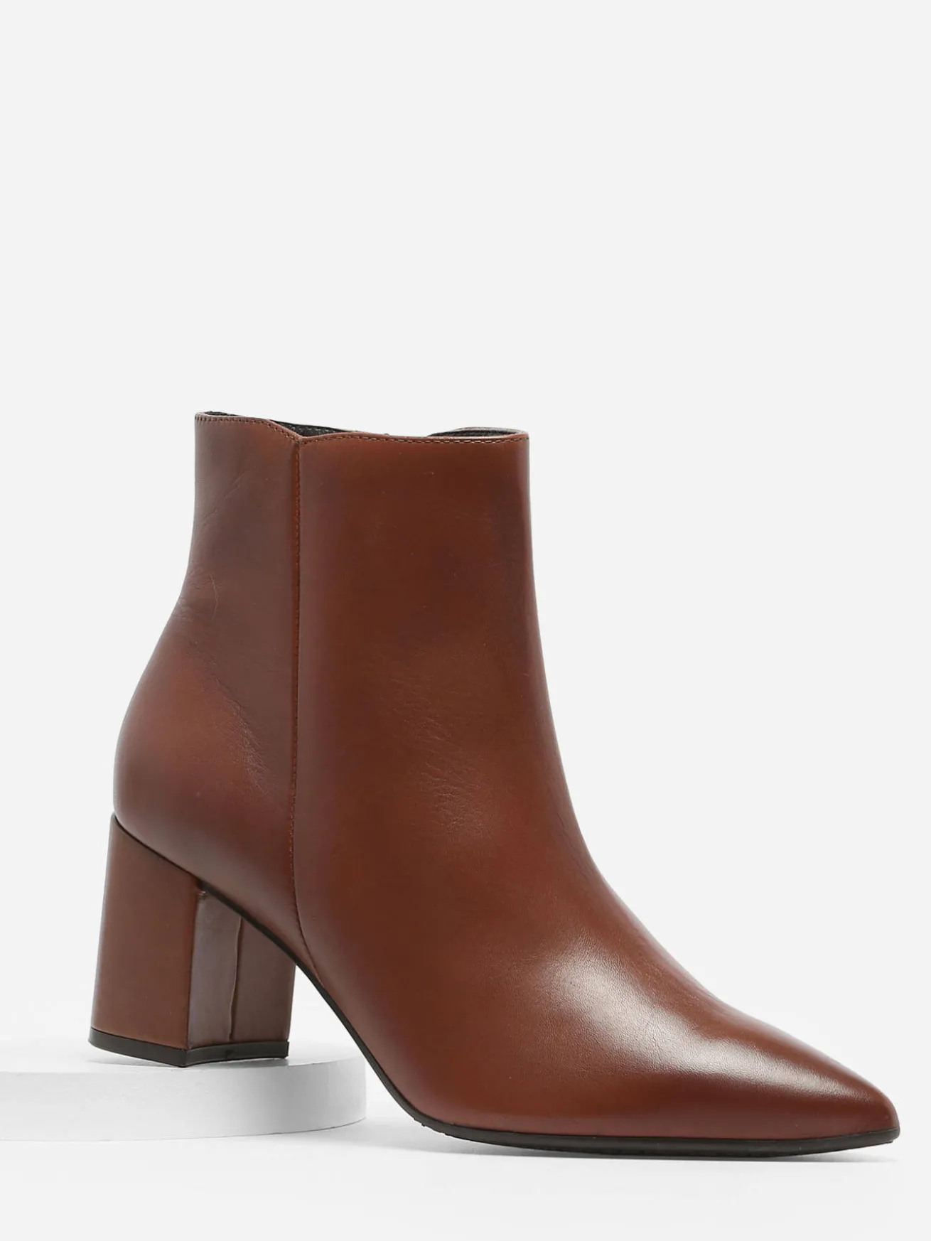 Bottines à talon en cuir TAMARIS