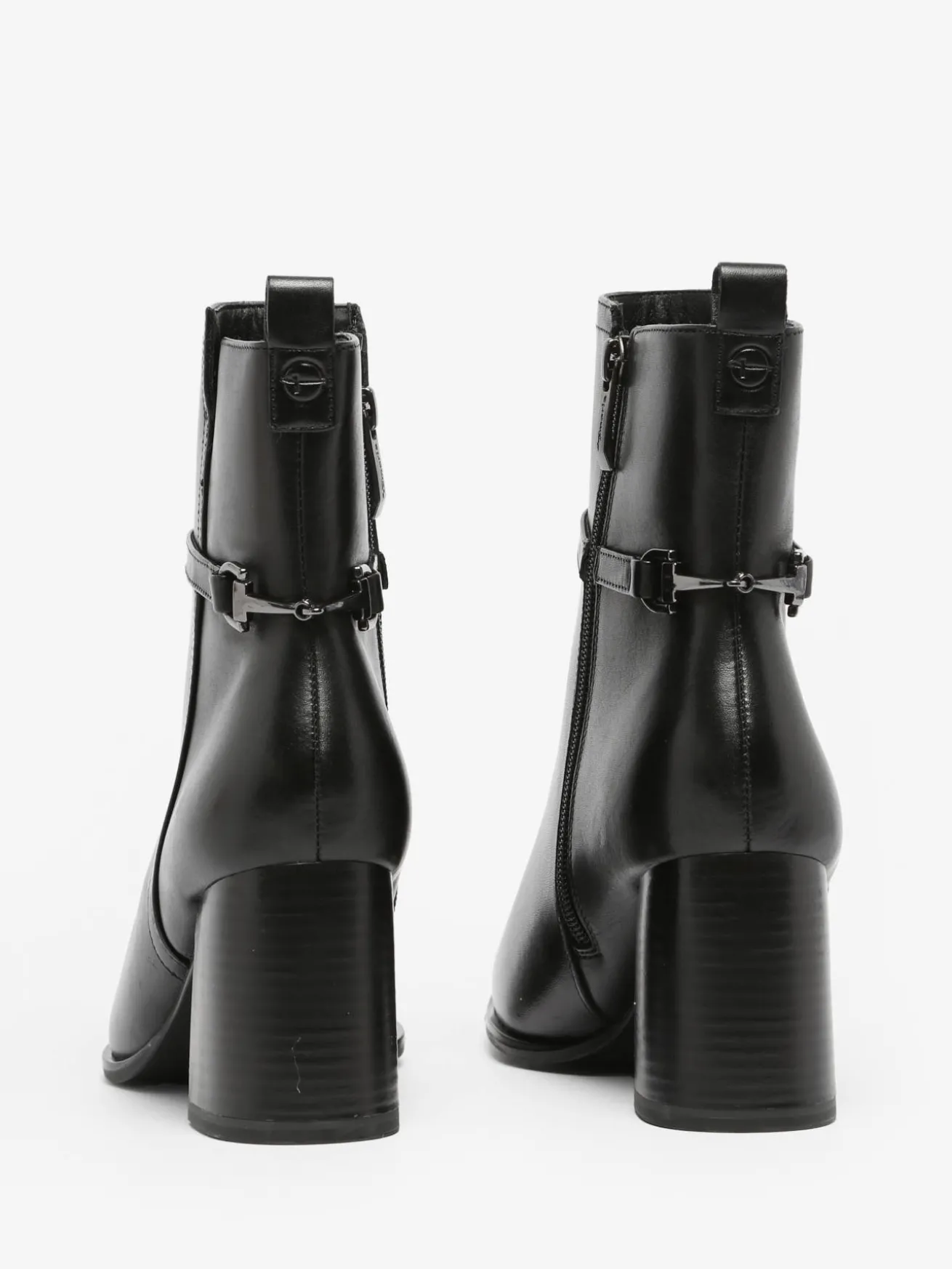 Bottines à talon en cuir TAMARIS