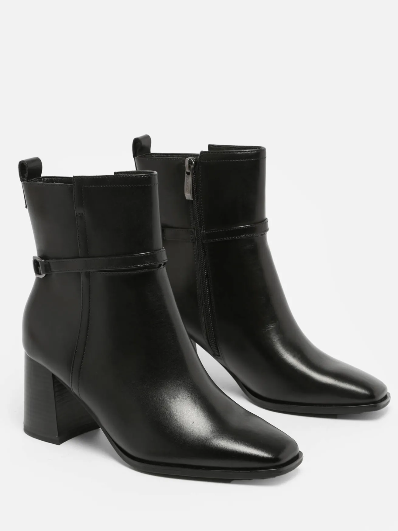 Bottines à talon en cuir TAMARIS