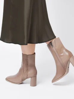 Bottines à talon en cuir TAMARIS