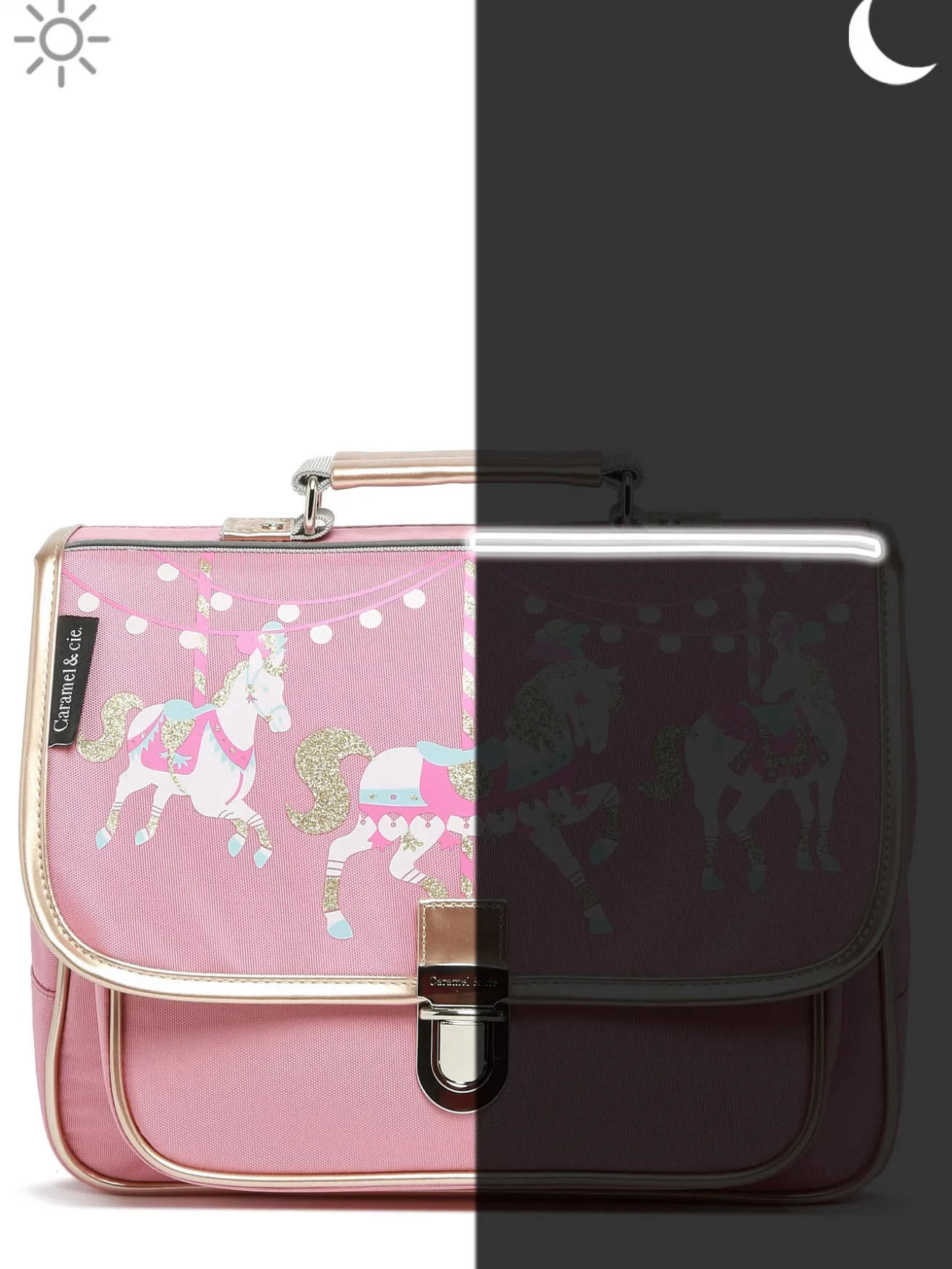 Cartable 1 compartiment CARAMEL ET CIE