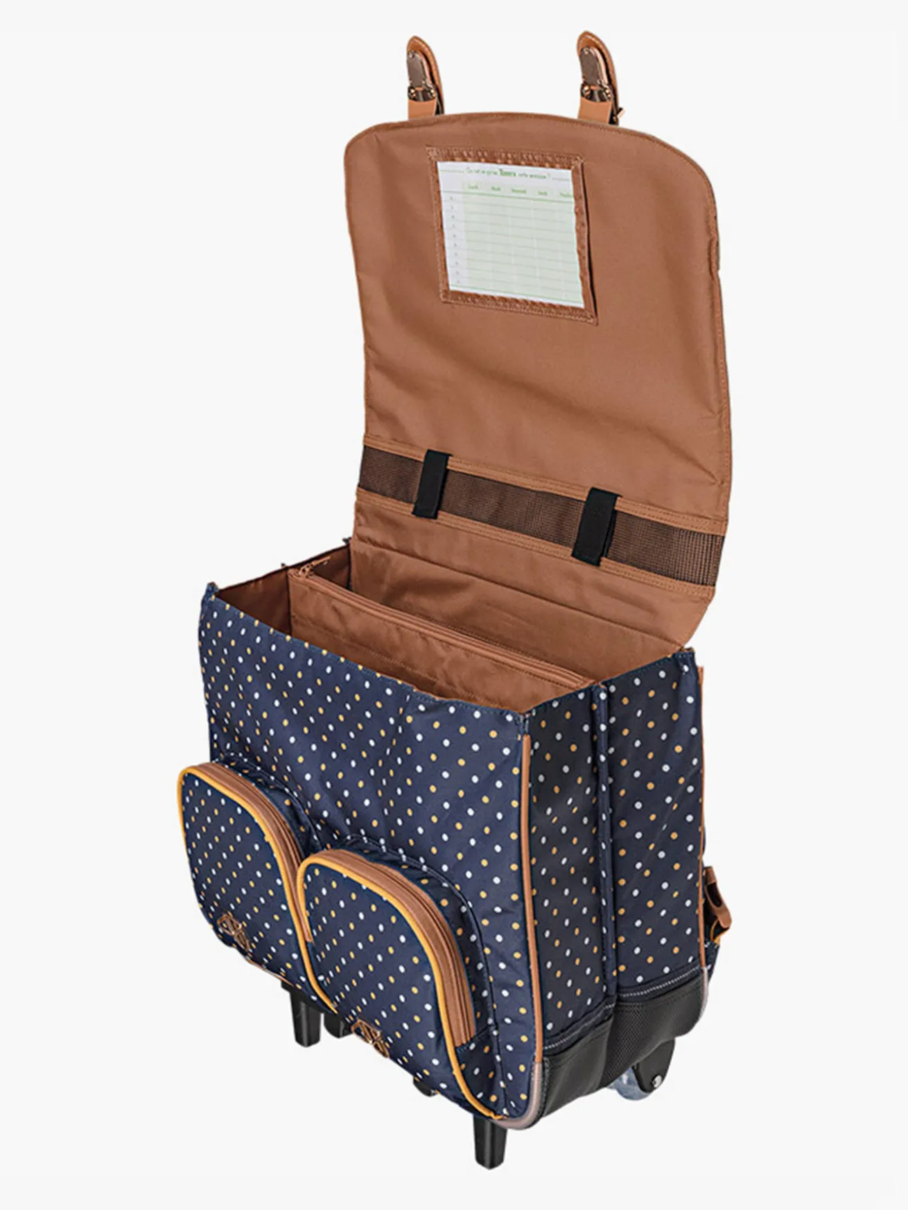 Cartable à roulettes 2 compartiments TANN'S