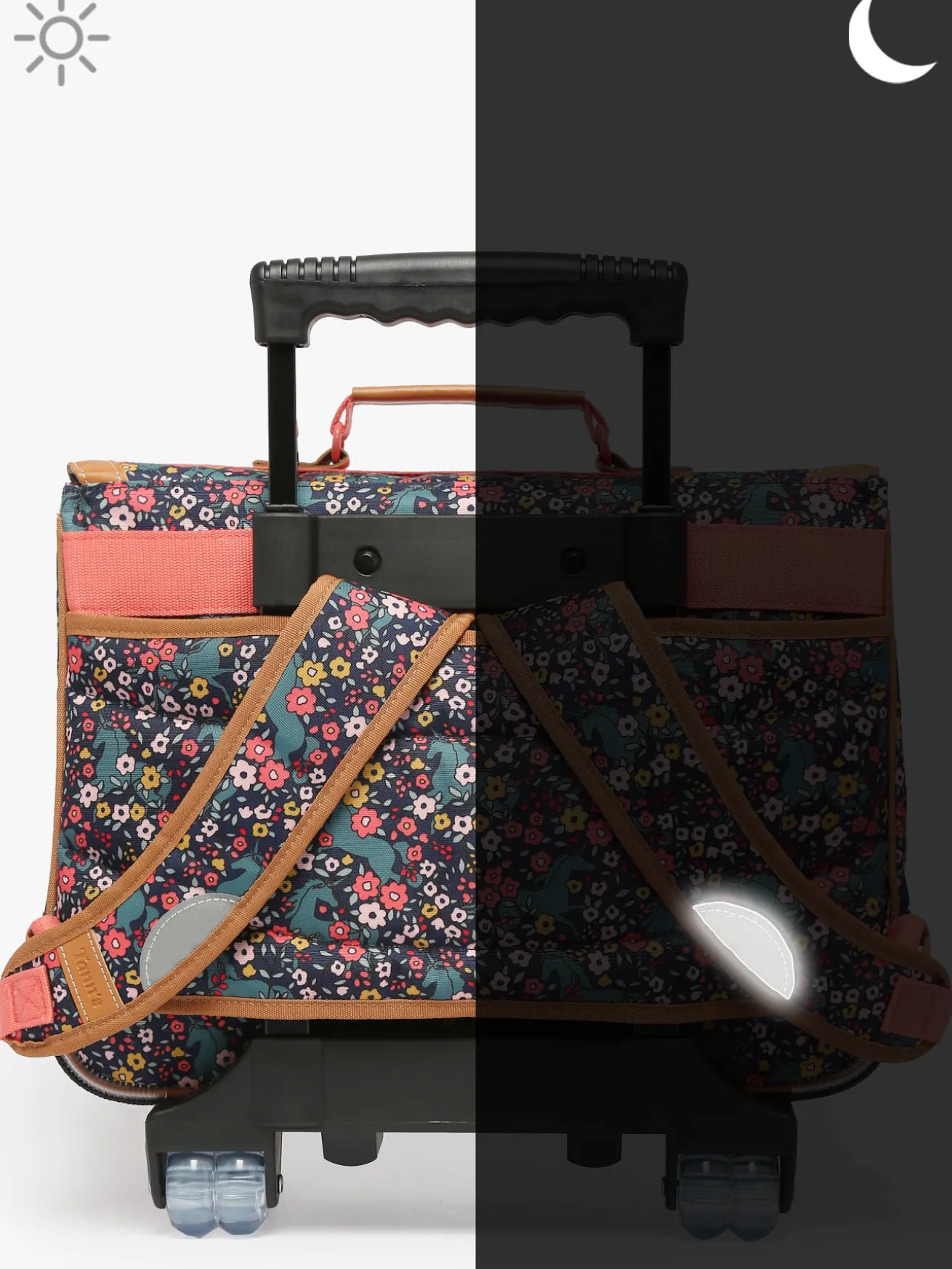 Cartable à roulettes 2 compartiments TANN'S