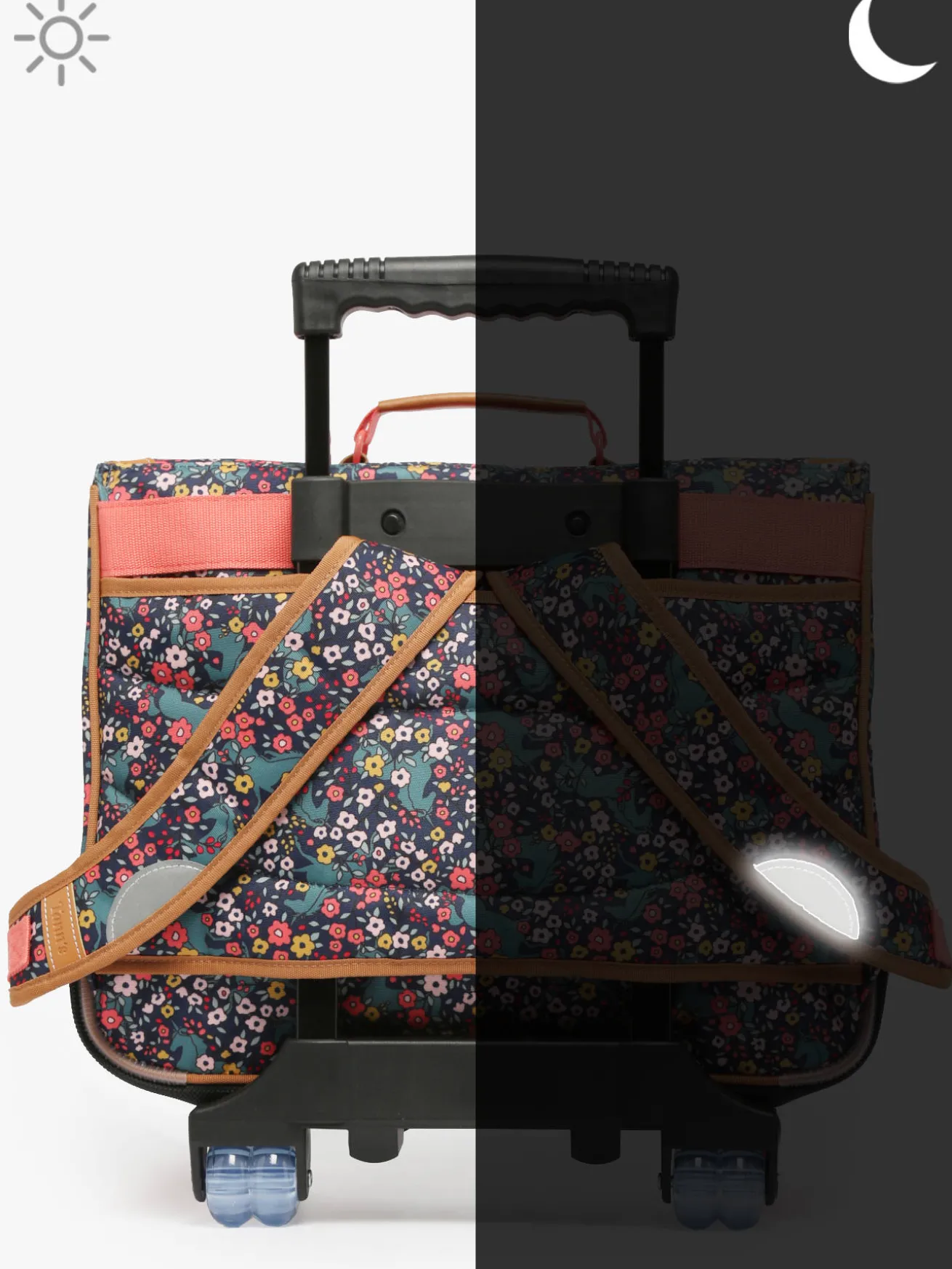 Cartable à roulettes 2 compartiments TANN'S