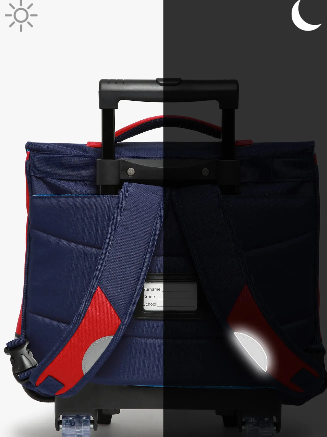 Cartable à roulettes 2 compartiments SNOWBALL
