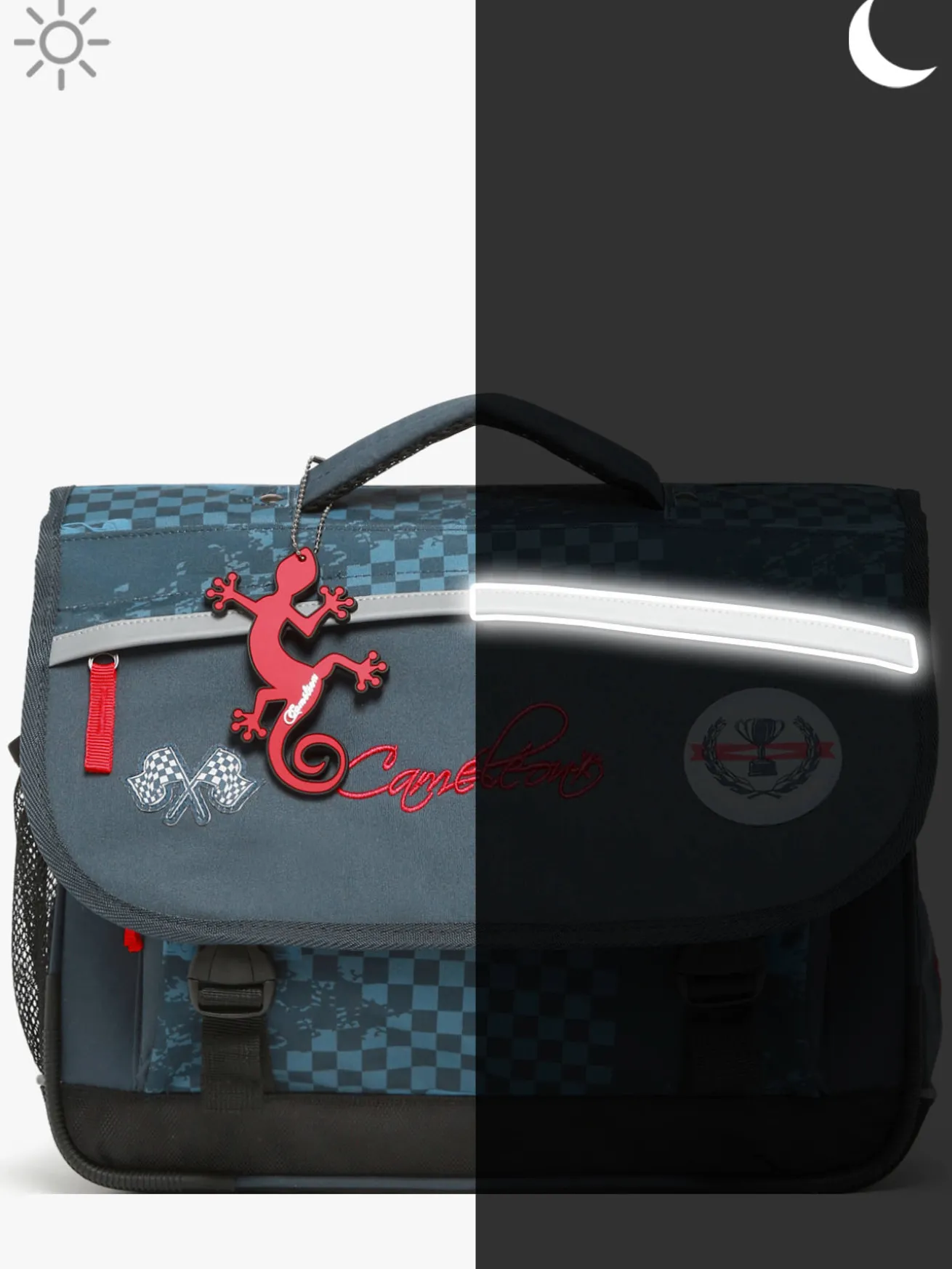 Cartable enfant 2 compartiments CAMELEON