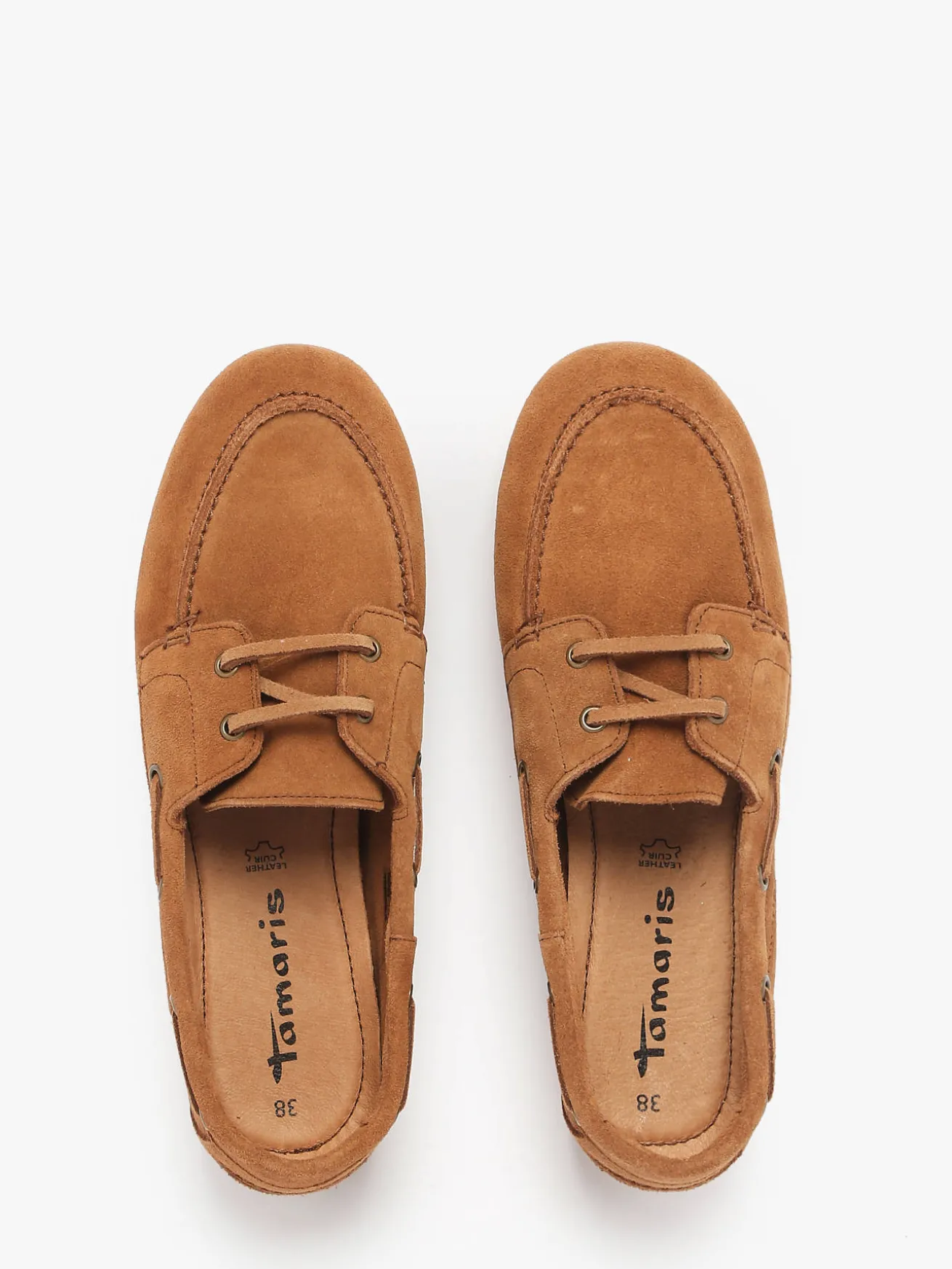 Chaussures bateau en cuir TAMARIS