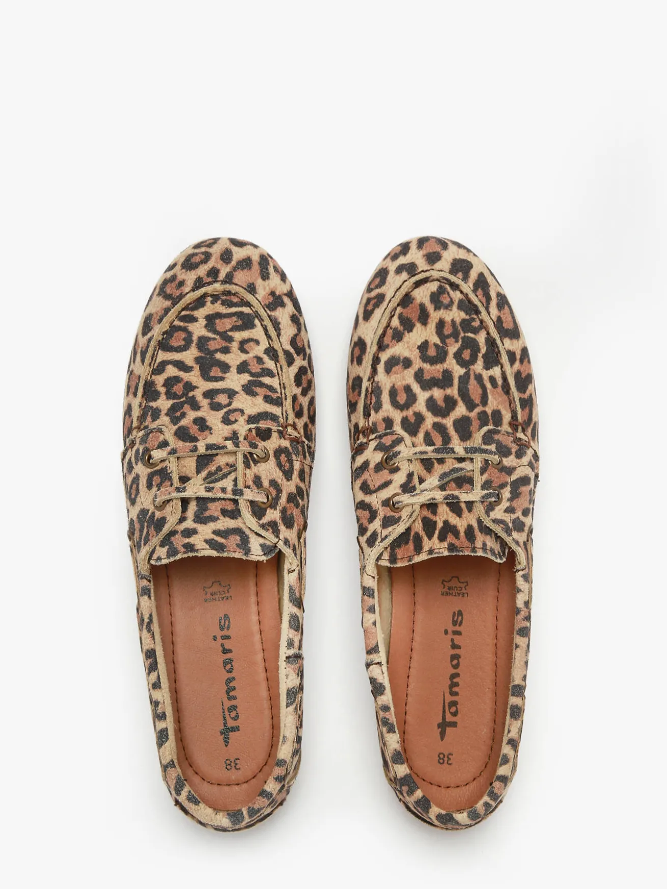 Chaussures bateau en cuir TAMARIS