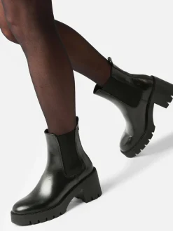 Chelsea boots à talon en cuir TAMARIS