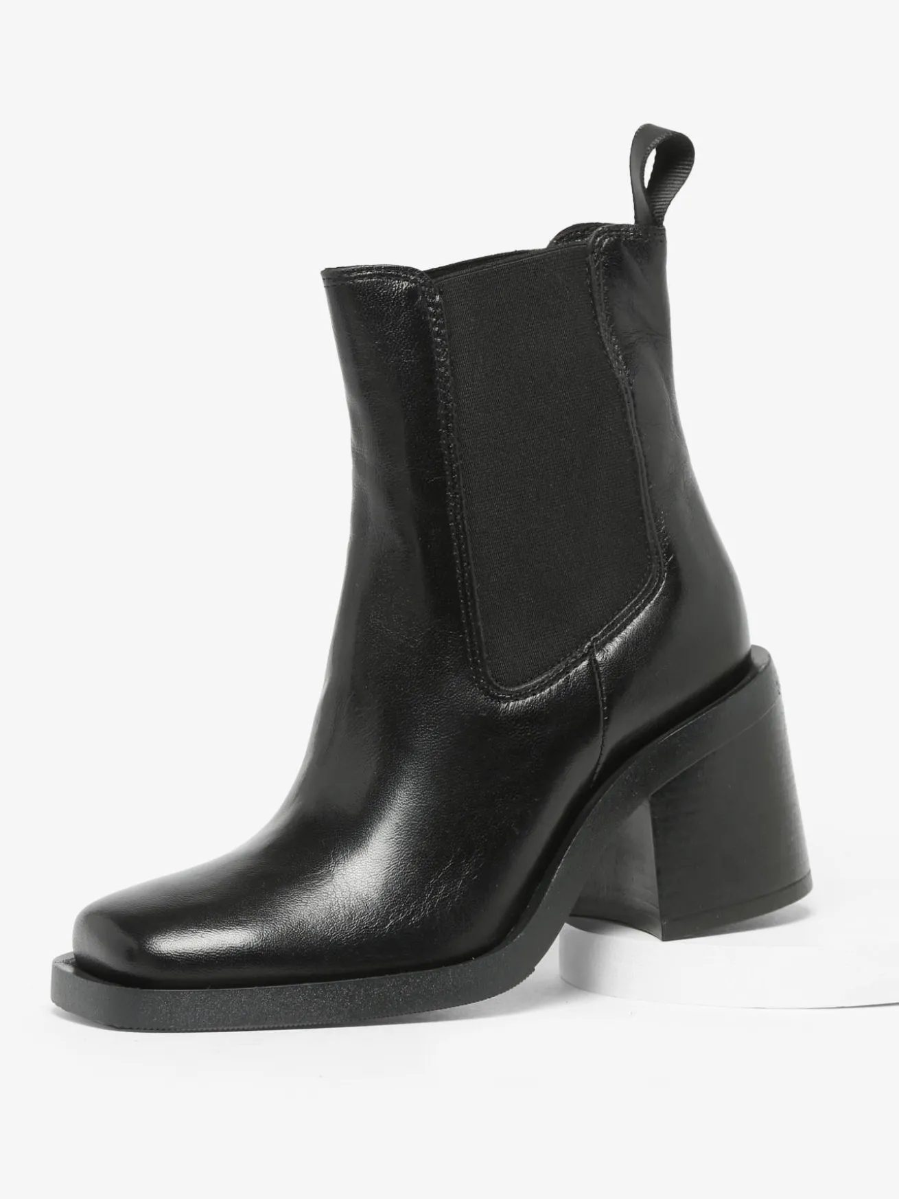 Chelsea boots à talon en cuir MJUS