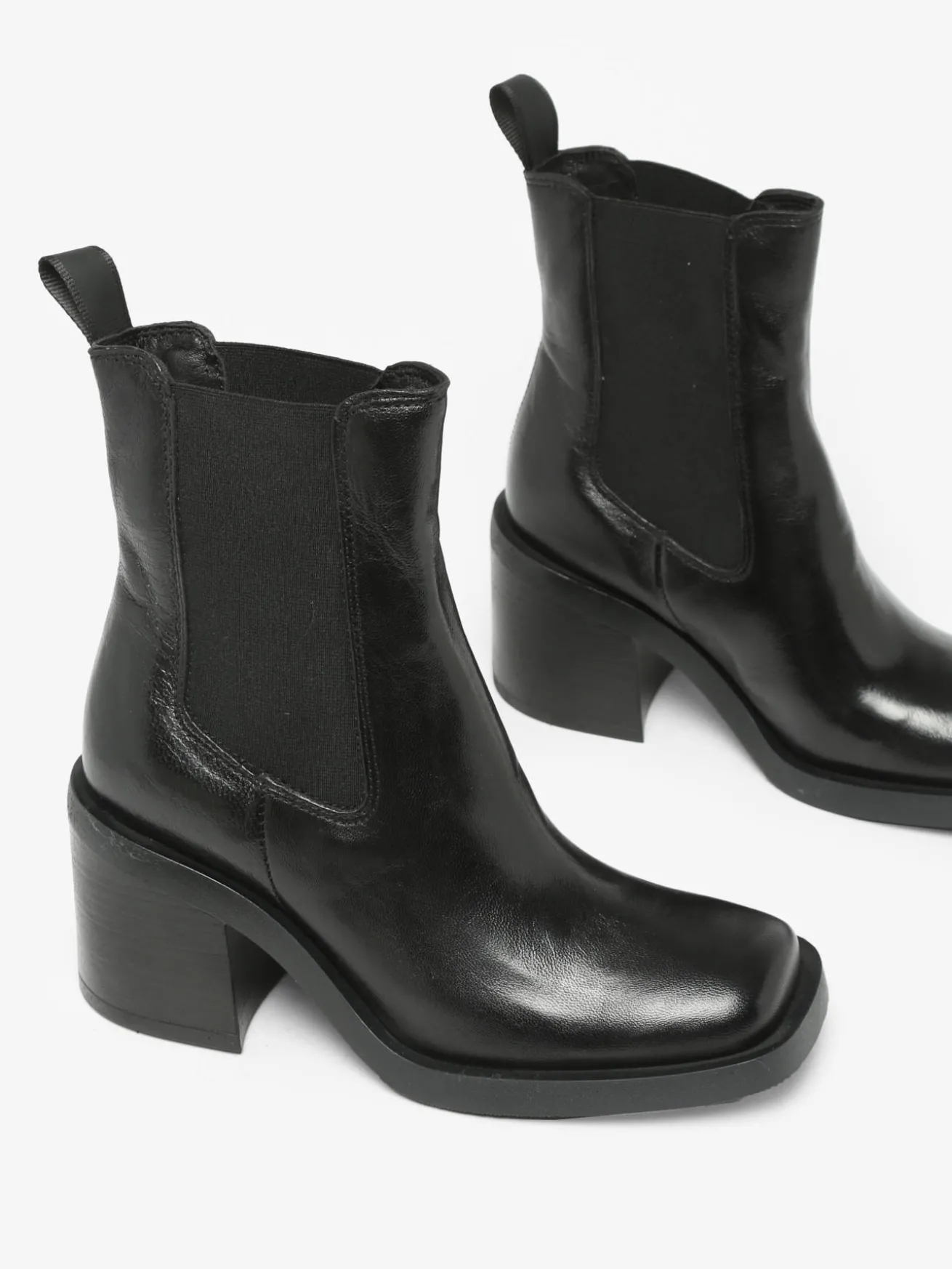 Chelsea boots à talon en cuir MJUS