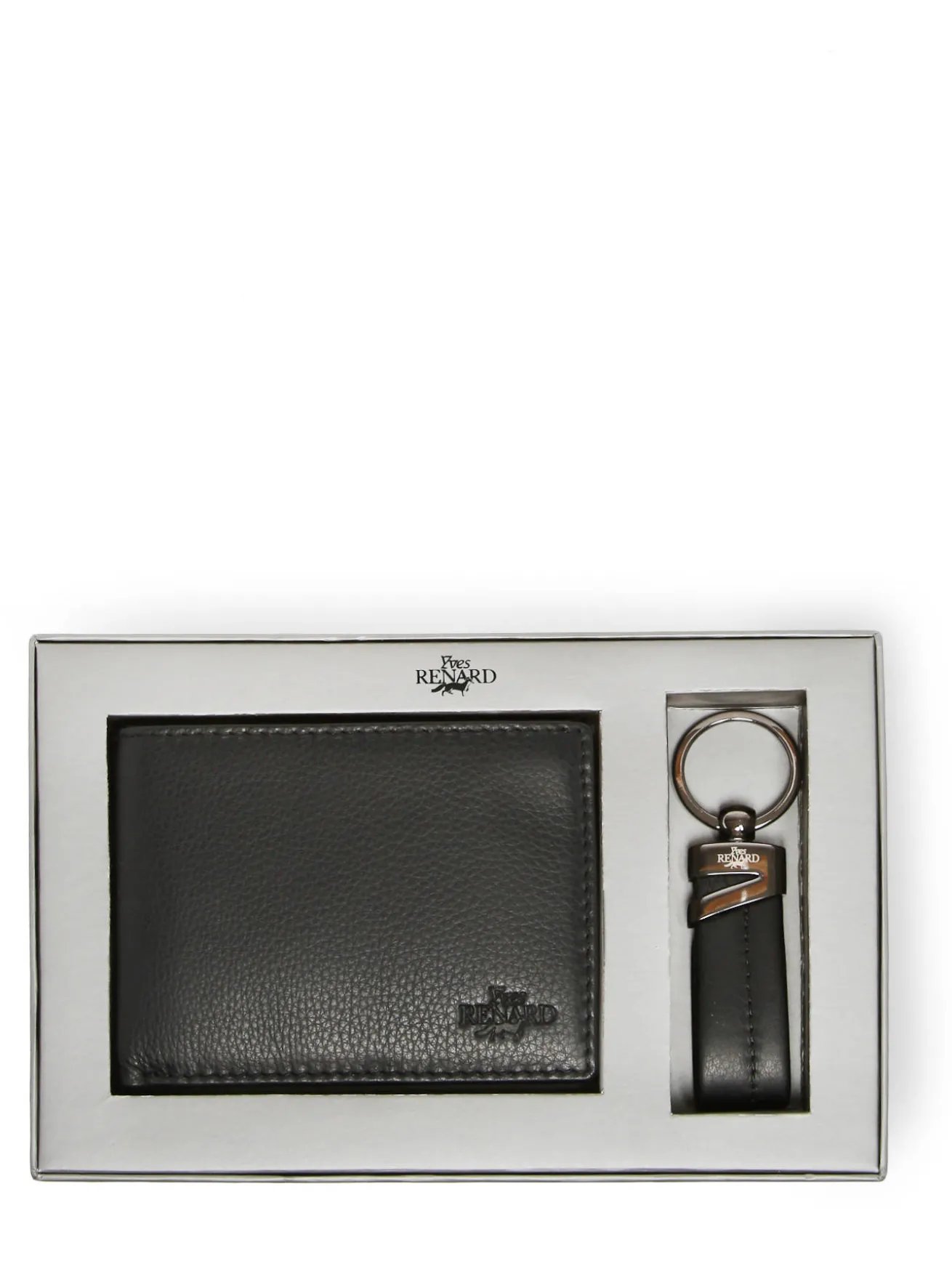 Coffret cadeaux portefeuille et porte-clefs cuir YVES RENARD