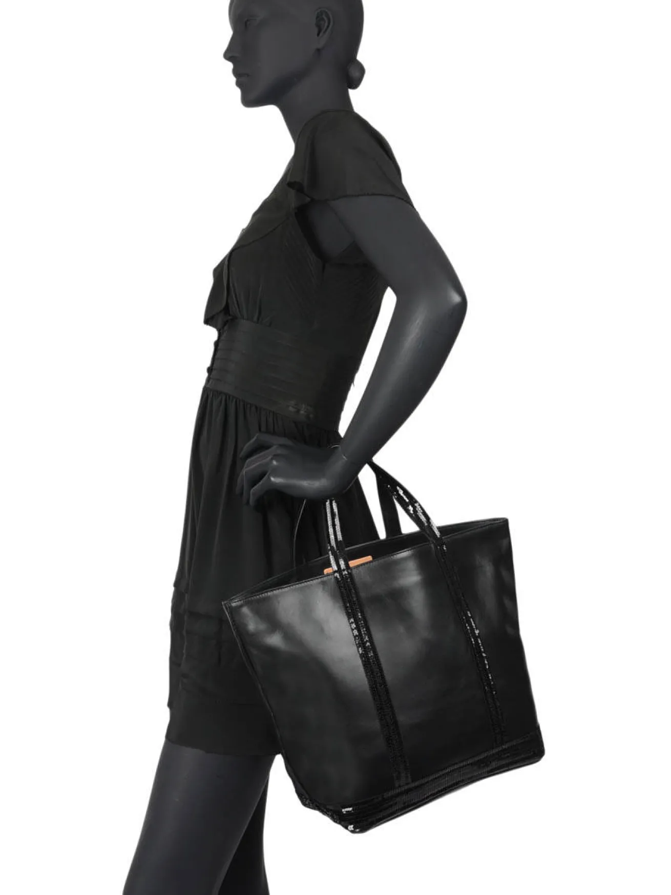 Le Cabas Moyen cuir paillettes VANESSA BRUNO
