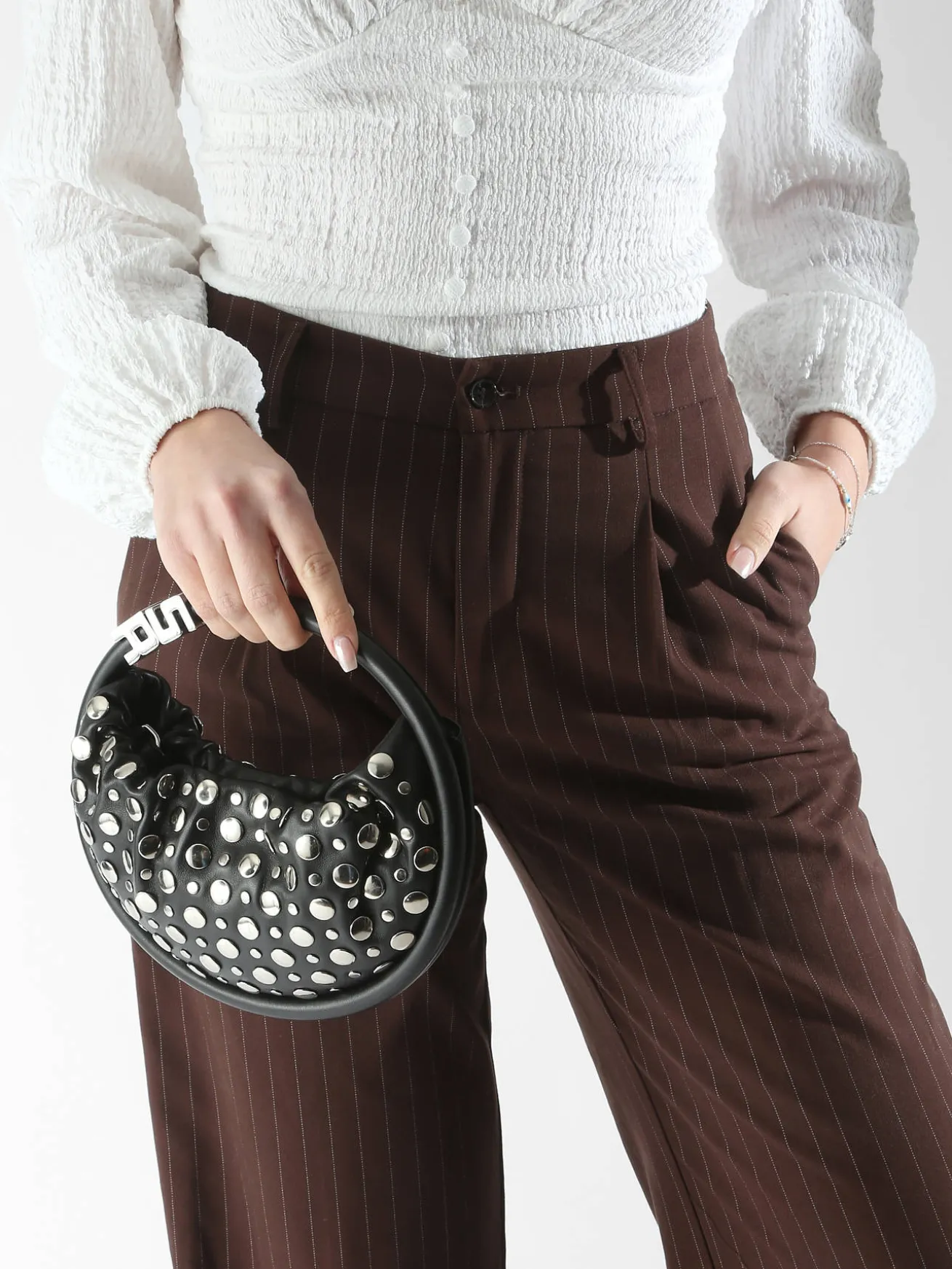 Mini sac Domino en cuir et studs SONIA RYKIEL
