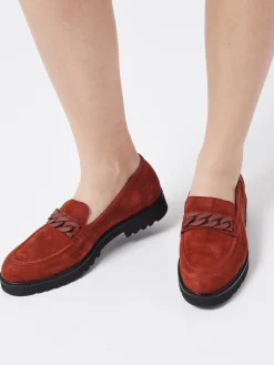 Mocassins Salka Velcalf en cuir MEPHISTO
