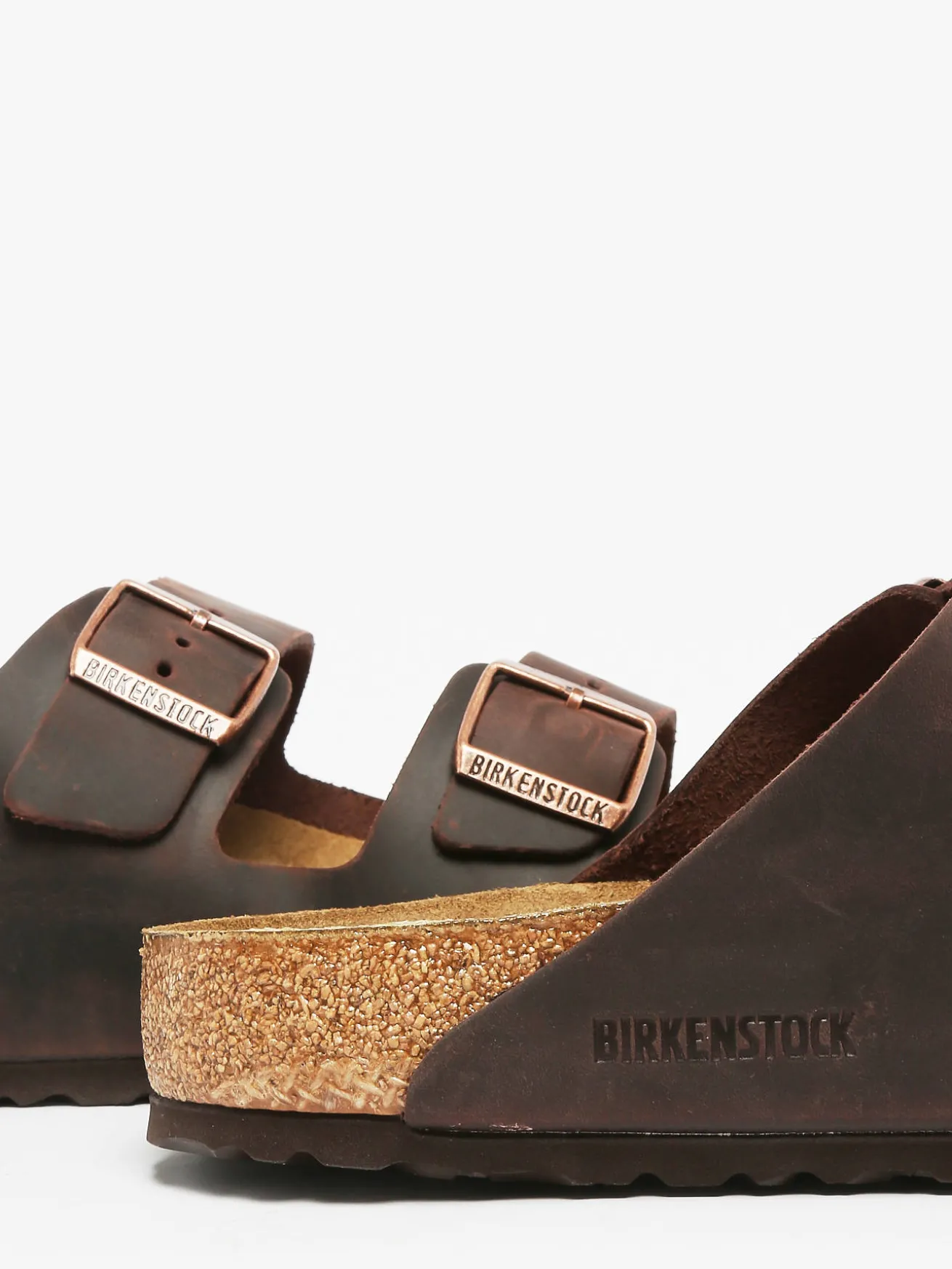 Mules Arizona LEOI Habana en cuir BIRKENSTOCK