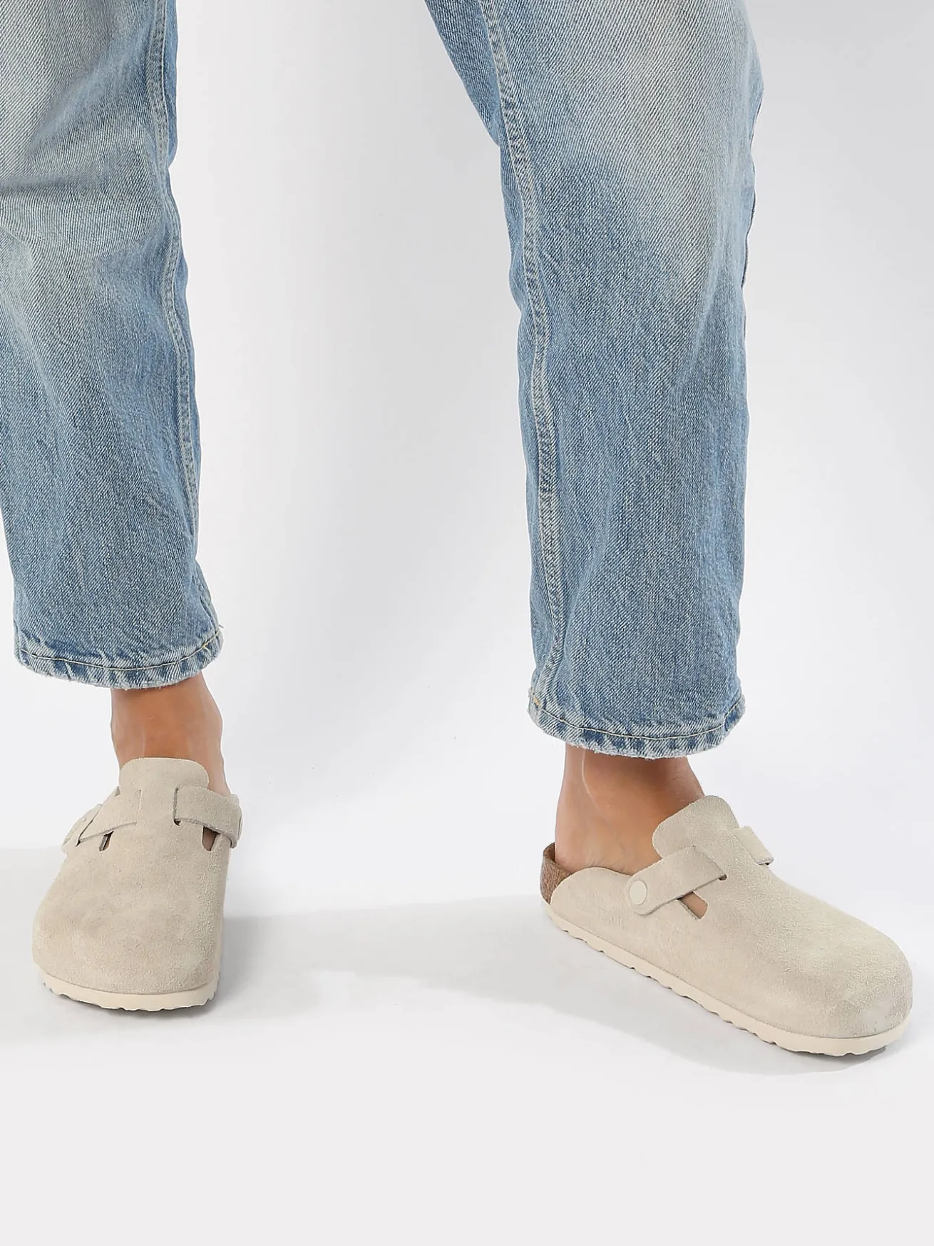 Mules Boston en cuir BIRKENSTOCK