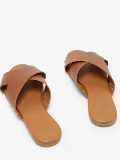 Mules en cuir PIECES