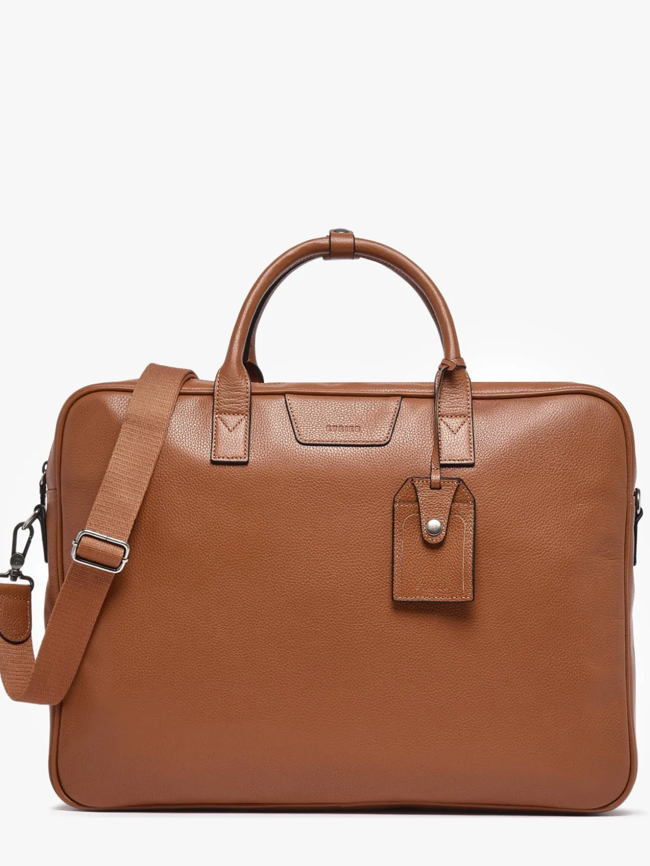 Porte documents Flandres (main) 1 compartiment + PC 17" cuir ETRIER